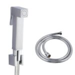 Chrome Toilet Bidet Spray Kit with Stainless Steel Hose