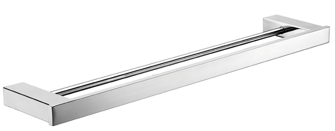 Chunky Double Rail - 600mm - Chrome | Bella Vista - 1448D-600-P