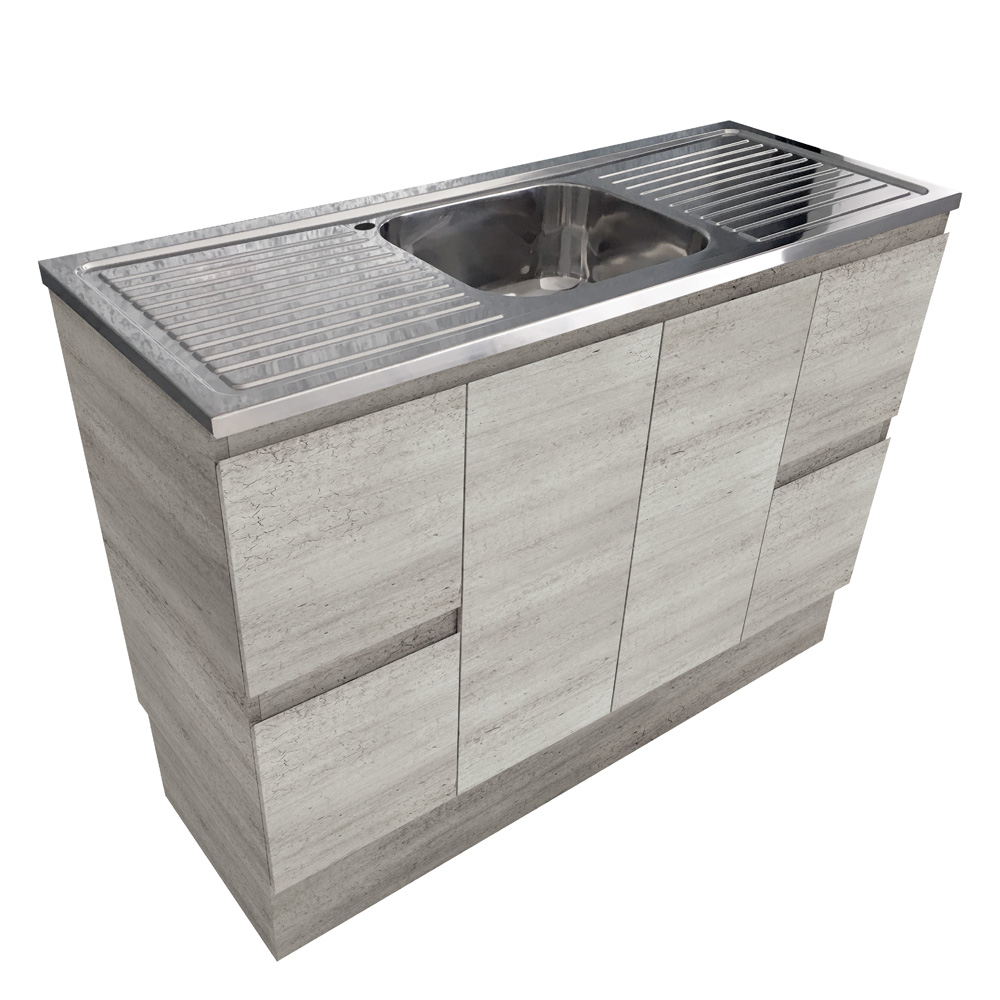 Citi Edge Industrial 1200 Vanity on Kickboard