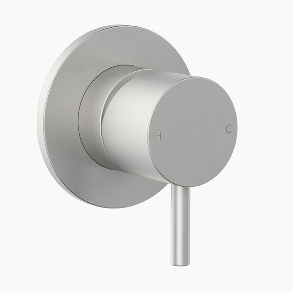 Clark Round Pin Wall Mixer - Brushed Nickel