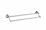 Clasico Double Towel Rail - 800mm - Brushed Nickel | 66502-800BN