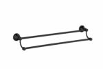 Clasico Double Towel Rail - 800mm - Matt Black | 66502-800MB