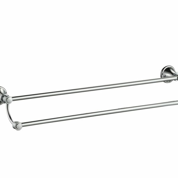 Clasico Double Towel Rail - Chrome- 800mm | 66502-800