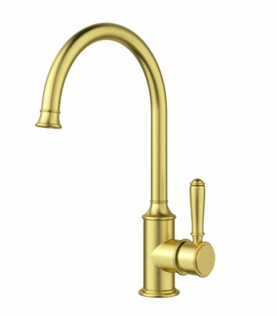 Clasico Gooseneck Sink Mixer - Brushed Gold | HYB868-101BG