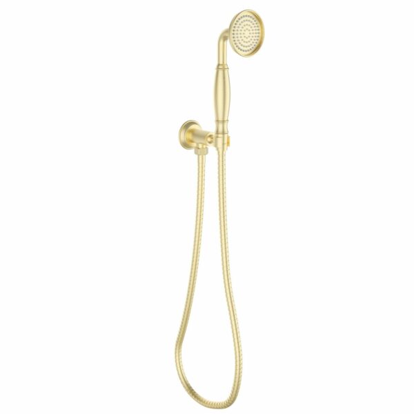 Clasico Handshower On Wall Outlet Bracket - Brushed Gold | HPA868-101-1BG