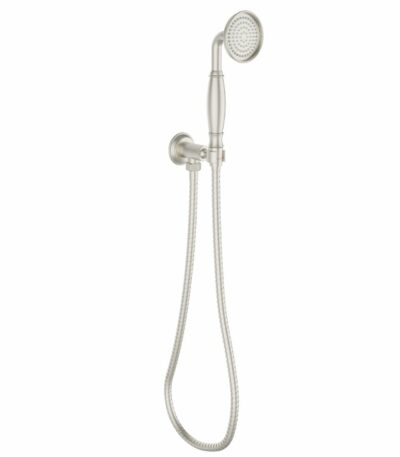 Clasico Handshower On Wall Outlet Bracket - Brushed Nickel | HPA868-101-1BN