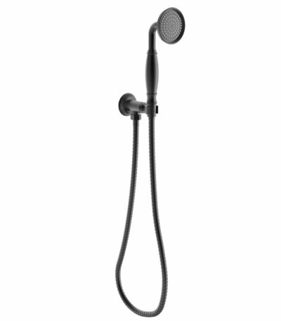 Clasico Handshower On Wall Outlet Bracket - Matt Black | HPA868-101-1MB