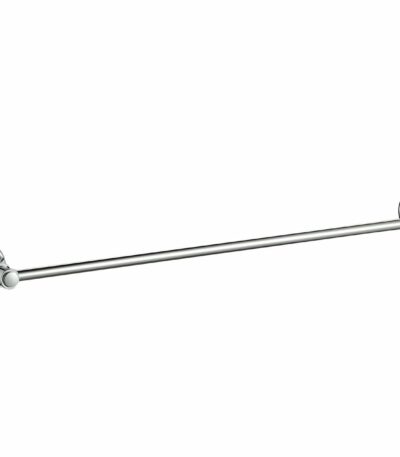 Clasico Single Towel Rail - 600mm - Brushed Nickel | 66501-600BN