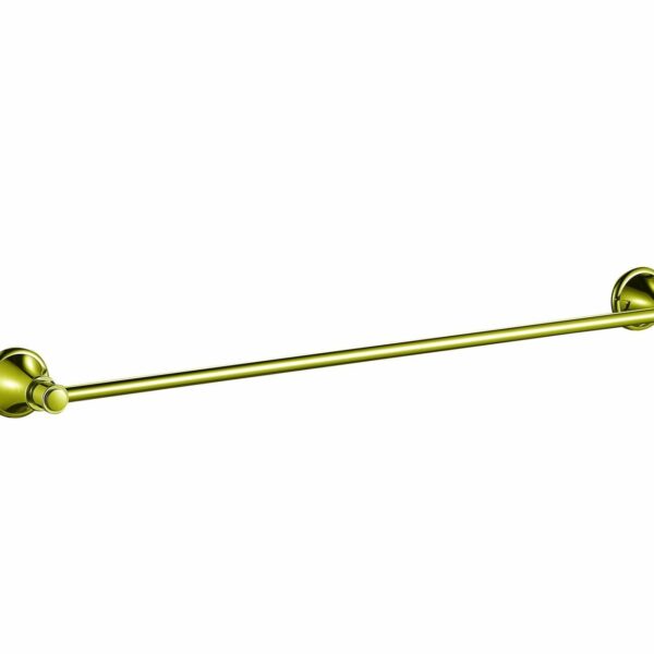 Clasico Single Towel Rail - 800mm - Brushed Gold | 66501-800BG