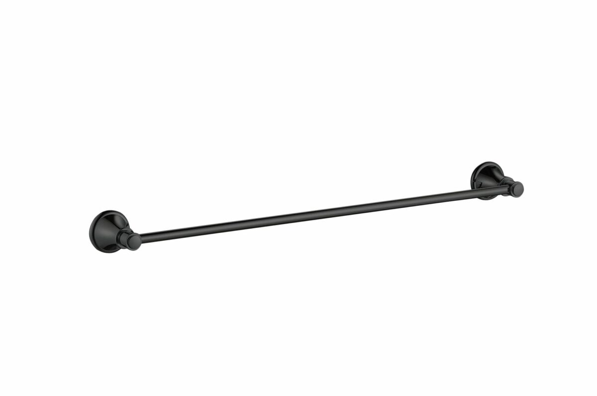 Clasico Single Towel Rail - 800mm - Matt Black | 66501-800MB