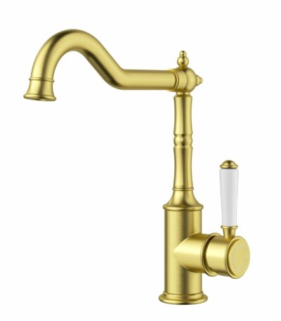 Clasico Sink Mixer Ceramic handle - Brushed Gold | HYB868-102A-BG