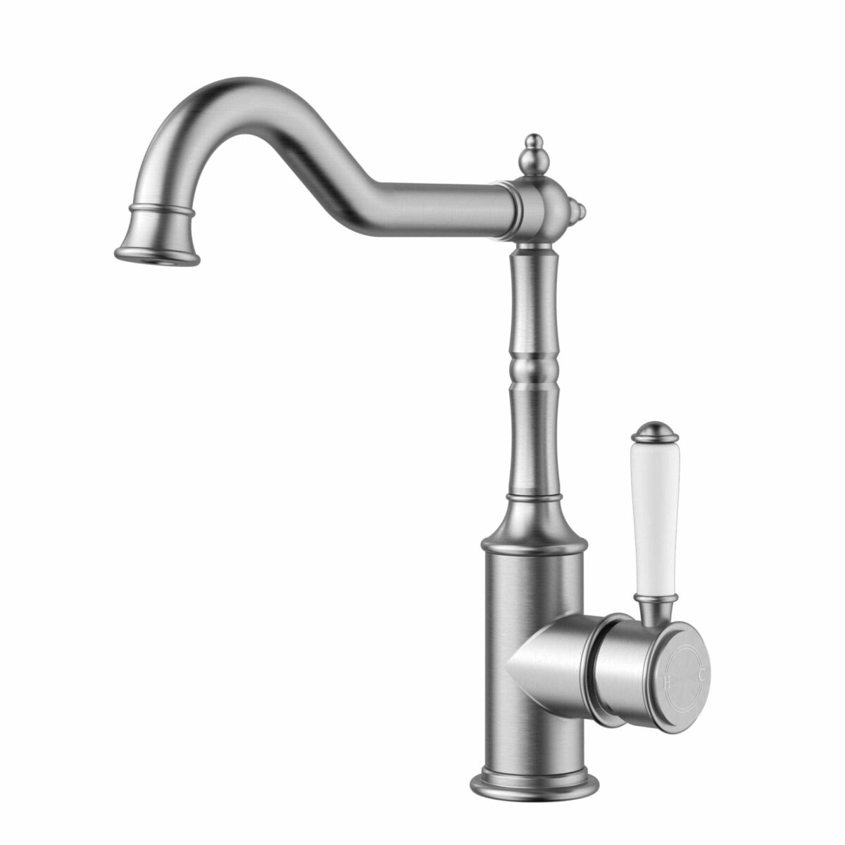 Clasico Sink Mixer Ceramic handle - Brushed Nickel | HYB868-102A-BN