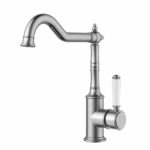 Clasico Sink Mixer Ceramic handle - Brushed Nickel | HYB868-102A-BN