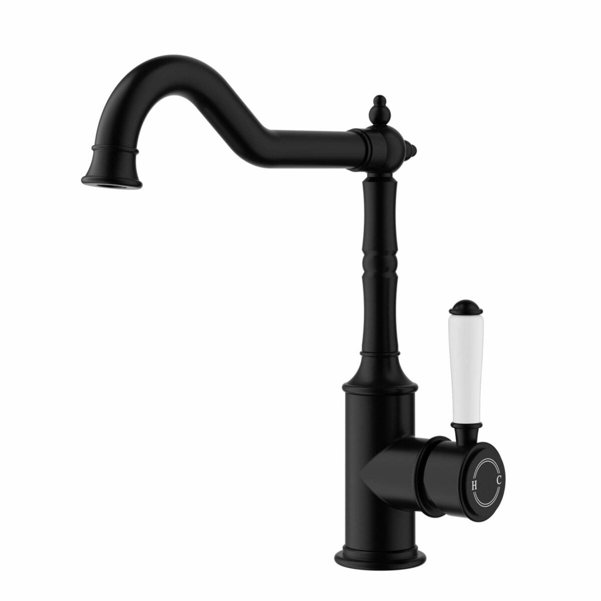 Clasico Sink Mixer Ceramic handle - Matt Black | HYB868-102A-MB