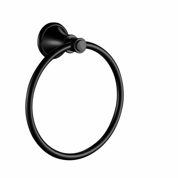 Clasico Towel Ring - Matt Black | 66503MB