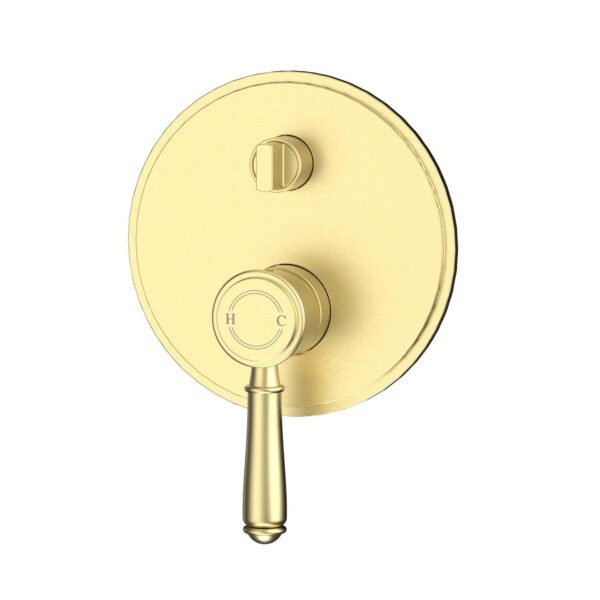 Clasico Wall Diverter Mixer Trim Kits - Brushed Gold | HYB868-501TK-BG