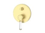 Clasico Wall Diverter Mixer Trim Kits Ceramic handle - Brushed Gold | HYB868-501ATK-BG