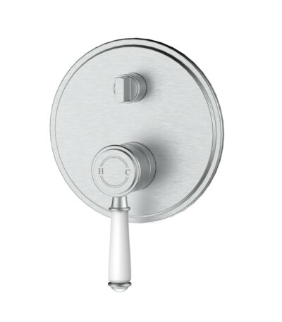 Clasico Wall Diverter Mixer Trim Kits Ceramic handle - Brushed Nickel | HYB868-501ATK-BN