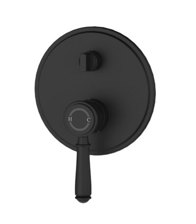 Clasico Wall Diverter Mixer Trim Kits - Matt Black | HYB868-501TK-MB