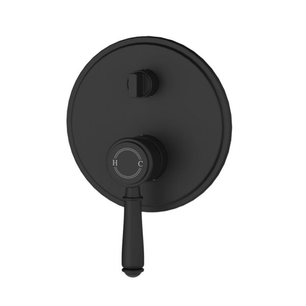 Clasico Wall Diverter Mixer Trim Kits - Matt Black | HYB868-501TK-MB