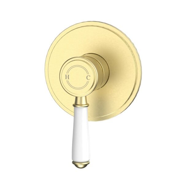 Clasico Wall Mixer Trim Kits Ceramic handle - Brushed Gold | HYB868-301ATK-BG