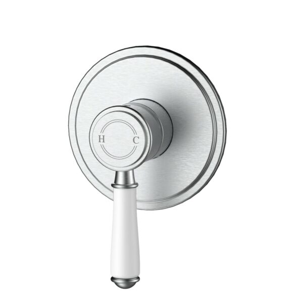 Clasico Wall Mixer Trim Kits Ceramic handle - Brushed Nickel | HYB868-301ATK-BN