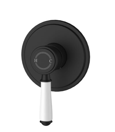 Clasico Wall Mixer Trim Kits Ceramic handle - Matt Black | HYB868-301ATK-MB