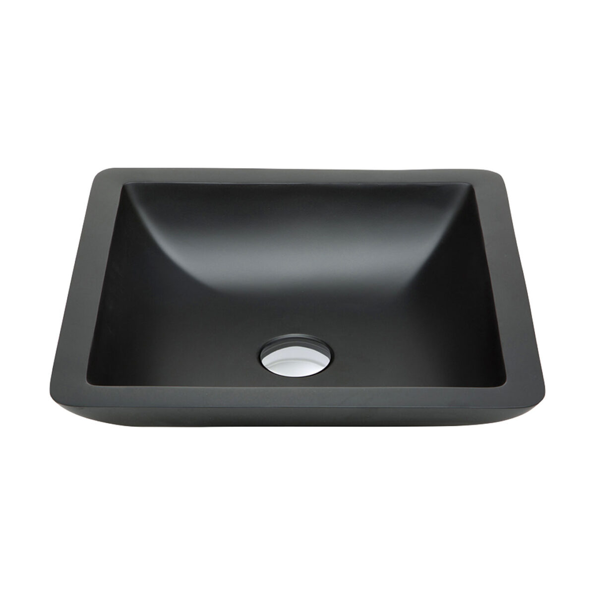 Classique 420 Solid Surface Above Counter Basin, Matte Black
