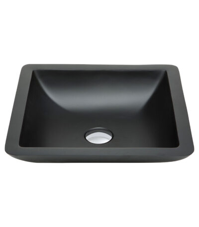 Classique 420 Solid Surface Above Counter Basin, Matte Black