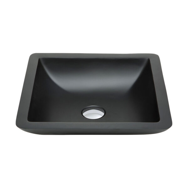 Classique 420 Solid Surface Above Counter Basin, Matte Black