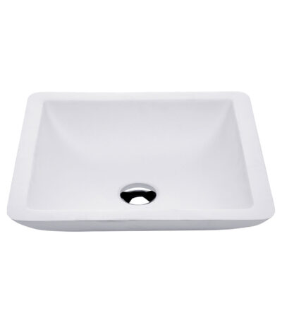 Classique 420 Solid Surface Above Counter Basin, Matte White