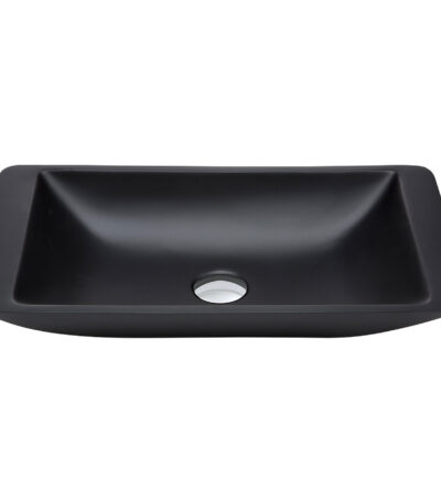 Classique 600 Solid Surface Above Counter Basin, Matte Black