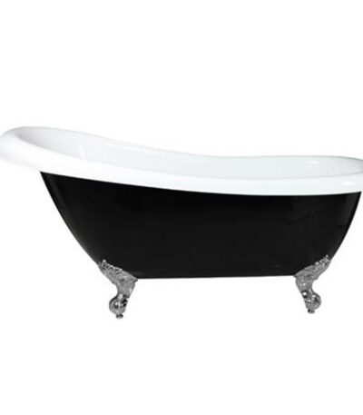 Clawfoot Bath Kit Black 1720mm with Chrome Feet | ESBT1720B