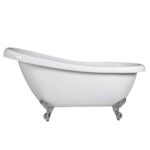 Clawfoot Bath Kit White 1720mm with Chrome Feet | ESBT1720W