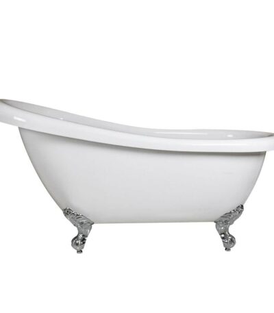 Clawfoot Bath Kit White 1720mm with Chrome Feet | ESBT1720W