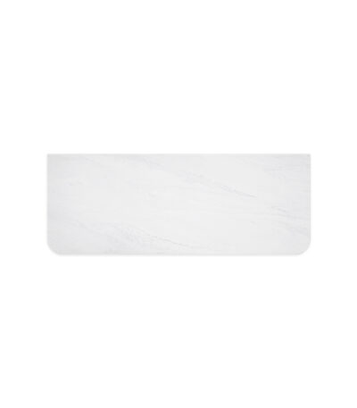 Cloudburst Solid Surface Top, Curved Full Depth, 1200mm
