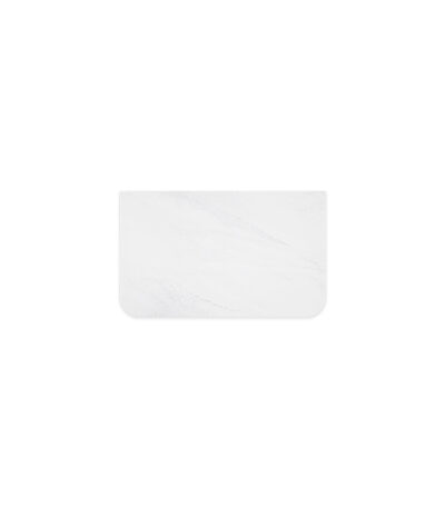 Cloudburst Solid Surface Top, Curved Full Depth, 750mm