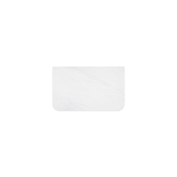 Cloudburst Solid Surface Top, Curved Full Depth, 750mm
