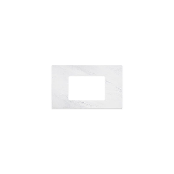 Cloudburst Solid Surface Top, Rectangular Full Depth with Single Undermount Basin Hole, 750mm
