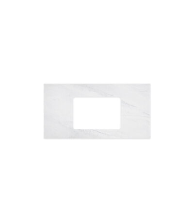 Cloudburst Solid Surface Top, Rectangular Full Depth with Single Undermount Basin Hole, 900mm