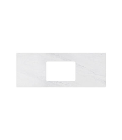 Cloudburst Solid Surface Top, Rectangular Full Depth with Single Undermount Basin Hole, 1200mm