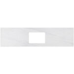 Cloudburst Solid Surface Top, Rectangular Full Depth with Single Undermount Basin Hole, 1800mm