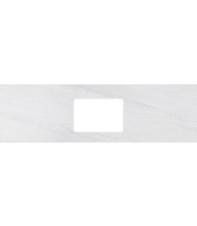 Cloudburst Solid Surface Top, Rectangular Full Depth with Single Undermount Basin Hole, 1800mm