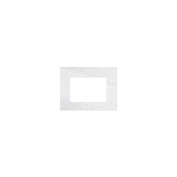 Cloudburst Solid Surface Top, Rectangular Full Depth with Single Undermount Basin Hole, 600mm