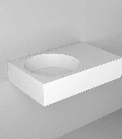 Coco Wall-Mounted Basin - Matte White