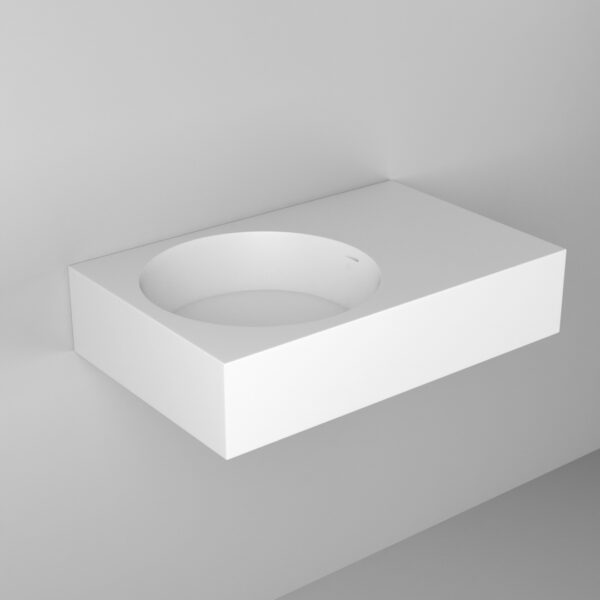 Coco Wall-Mounted Basin - Matte White