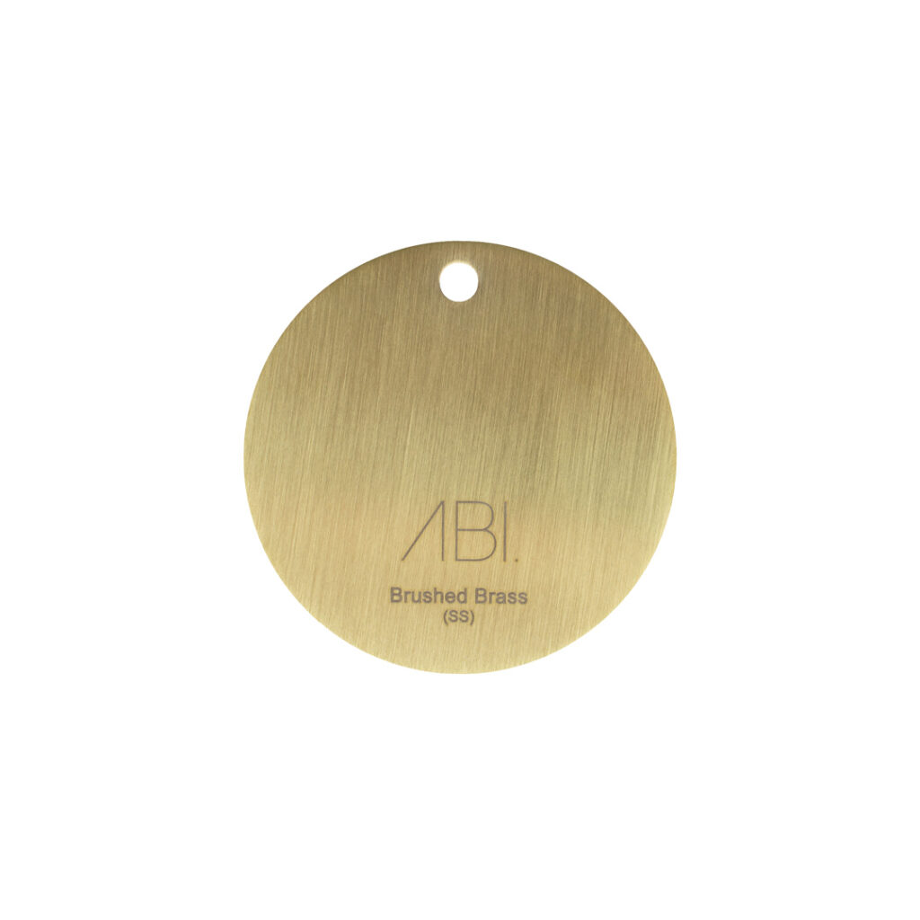 Colour Sample - Brushed Brass (PVD) - Stainless Steel