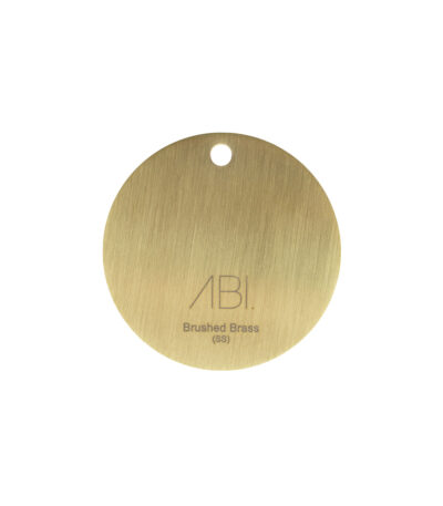 Colour Sample - Brushed Brass (PVD) - Stainless Steel