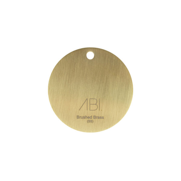 Colour Sample - Brushed Brass (PVD) - Stainless Steel