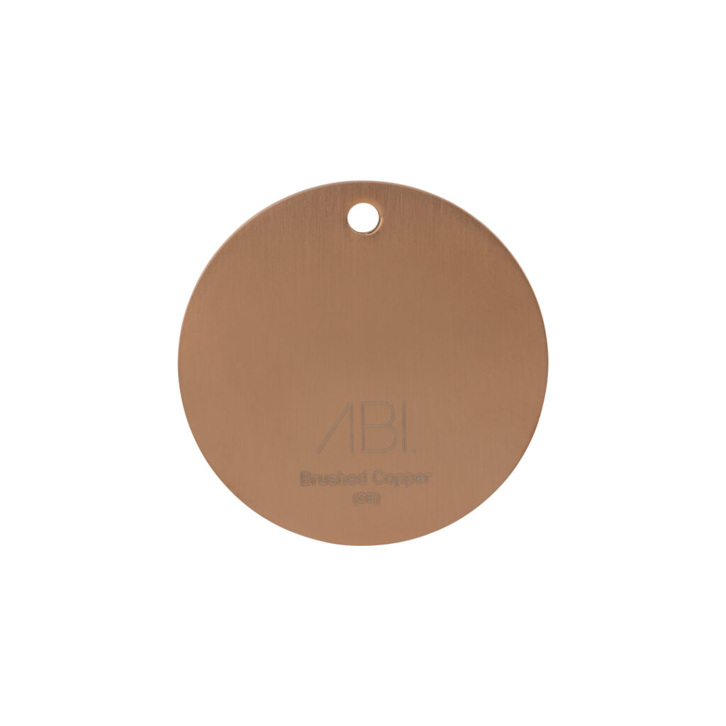 Colour Sample - Brushed Copper (PVD) - Solid Brass
